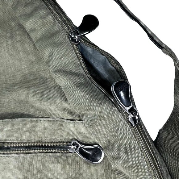 AmeriBag Healthy Back Bag Crossbody Sling Day Pack Khaki Green Adjustable Travel - Picture 14 of 16